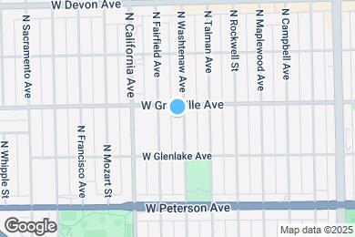 Map image of the property - 6144 N Washtenaw Ave