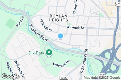 Map image of the property - 723 S Boylan Ave