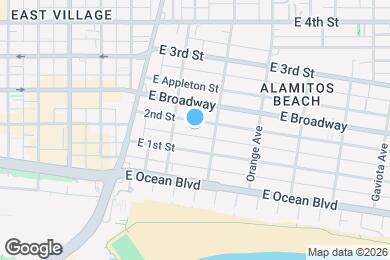 Map image of the property - 1036 E 2nd St