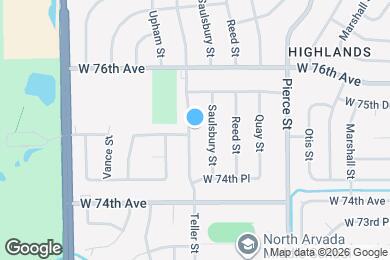 Map image of the property - 7500 Teller St