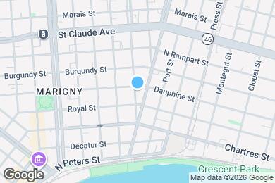 Map image of the property - 727 Saint Roch Ave