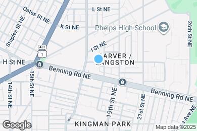 Map image of the property - 1719 H St NE