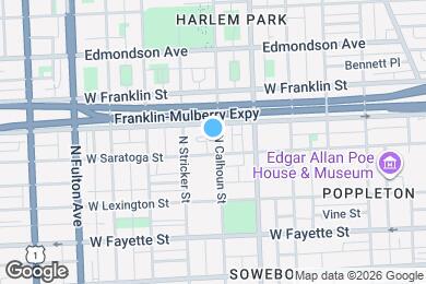 Map image of the property - 314 N Calhoun St