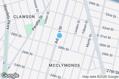 Map image of the property - Large well located West Oakland condominium