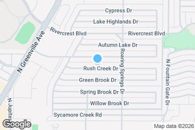 Map image of the property - 807 Rush Creek Dr