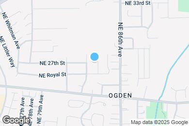Map image of the property - 2706 NE 84th Ave