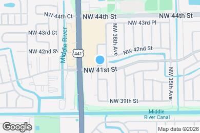 Map image of the property - 4100 NW 39th Ave