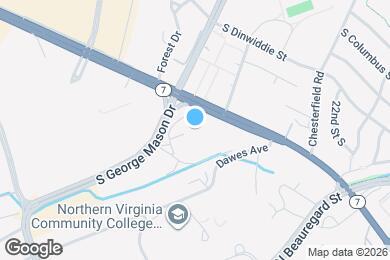 Map image of the property - 3705 S George Mason Dr