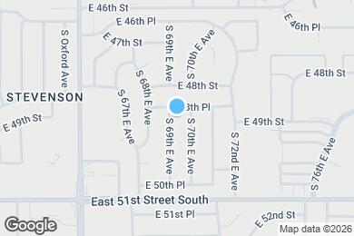 Map image of the property - 4809 S 69th E Ave