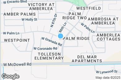 Map image of the property - 8667 W Palm Ln