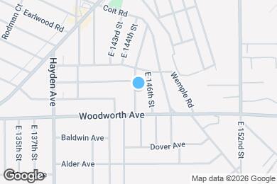 Map image of the property - 1189 E 145th St