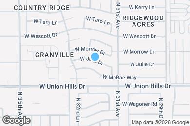 Map image of the property - 3143 W Julie Dr