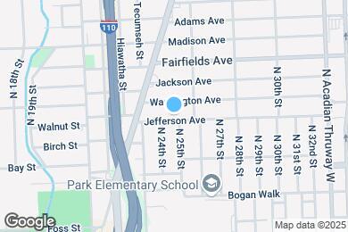 Map image of the property - 2439 Jefferson Ave