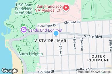 Map image of the property - 8130 Geary Blvd