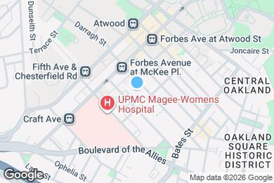 Map image of the property - The Caroline at University Commons