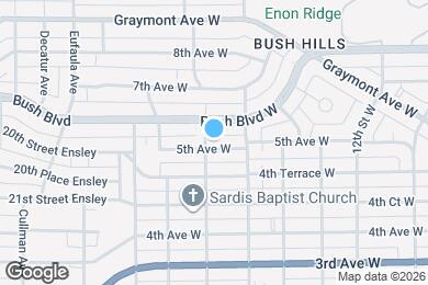 Map image of the property - 1528 5th Ave W