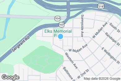 Map image of the property - 410 Belmont Ave