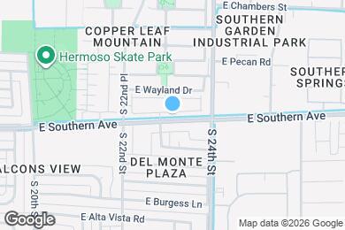 Map image of the property - 2321 E Huntington Dr