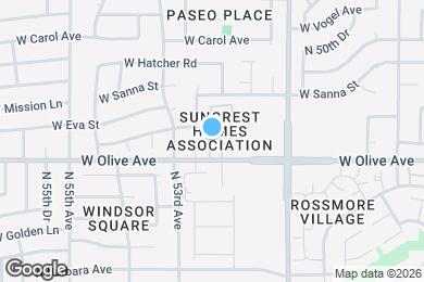 Map image of the property - 9017 N 52nd Ave