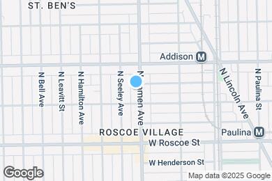 Map image of the property - 3518 N Damen Ave