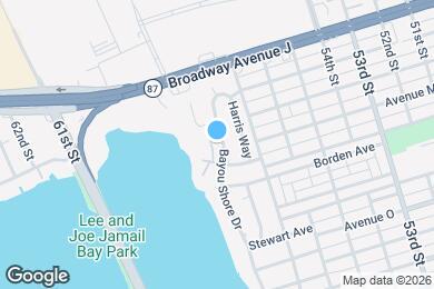 Map image of the property - 1221 Bayou Shore Dr