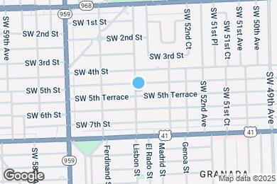 Map image of the property - 5451 SW 5th Terrace