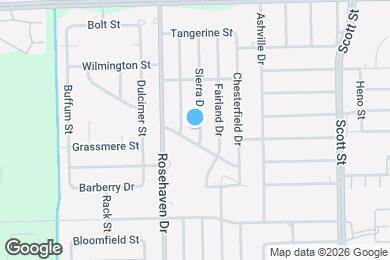 Map image of the property - 9506 Sierra Dr