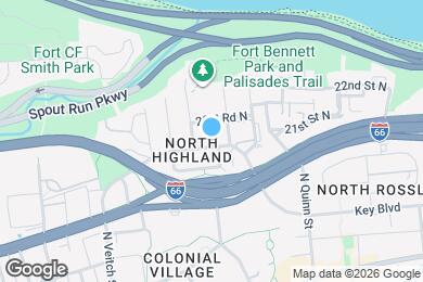 Map image of the property - 2103 N Taft St
