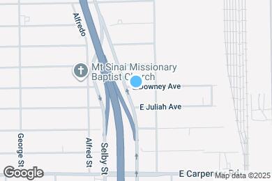 Map image of the property - 1302 E Downey Ave