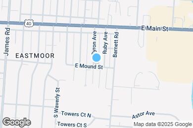 Map image of the property - 886 Byron Ave