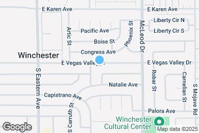Map image of the property - 2659 E Vegas Valley Dr