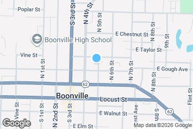 Map image of the property - 212 N Fifth St.