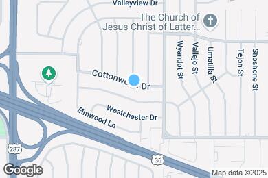 Map image of the property - 2530 Cottonwood Dr