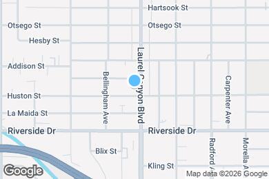 Map image of the property - 4911 Laurel Canyon Blvd