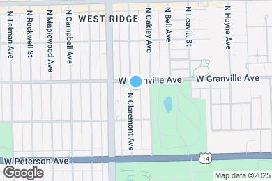 Map image of the property - 6147 N Claremont Ave
