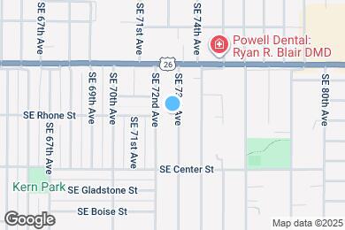 Map image of the property - 3639 SE 73rd Ave