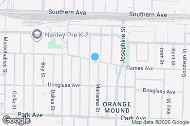 Map image of the property - 2717 Carnes Ave