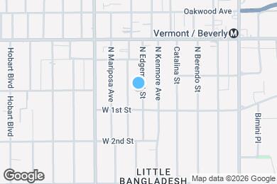 Map image of the property - 127 N Edgemont St