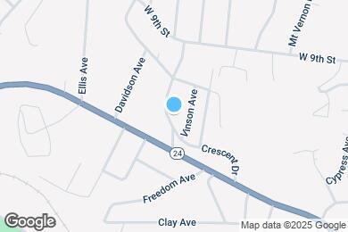 Map image of the property - 925 Crescent Dr