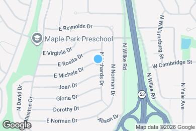 Map image of the property - 1505 E Michele Dr