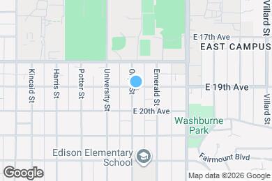 Map image of the property - 1308 E 19th Ave