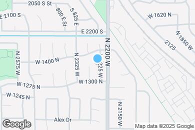 Map image of the property - 1381 N 2225 W