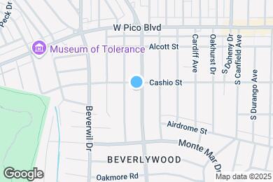 Map image of the property - 1515 S Beverly Dr