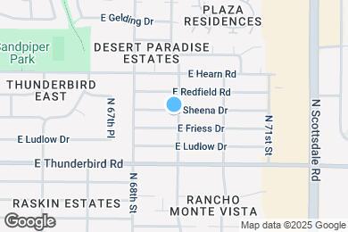 Map image of the property - 6843 E Sheena Dr
