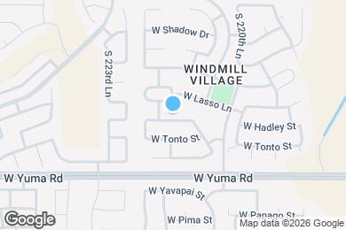 Map image of the property - 22216 W Hadley St
