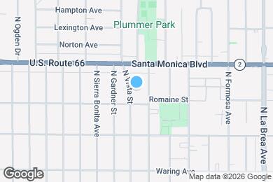 Map image of the property - 1022 N Vista St