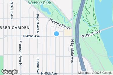 Map image of the property - 823 N 42nd Ave