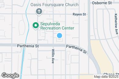 Map image of the property - 8735 Cedros Ave