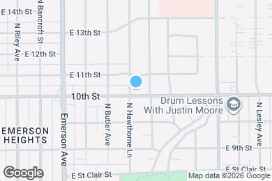 Map image of the property - 5306 E 10th St