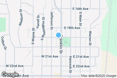 Map image of the property - 101 W 19th Ave